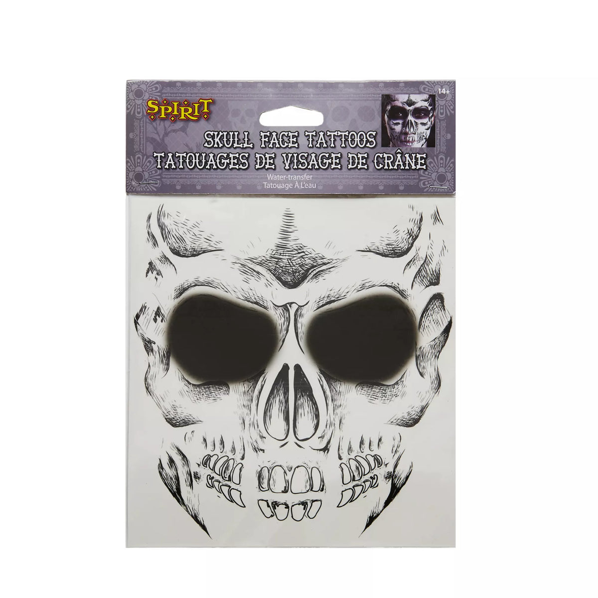 Skeleton Face Tattoo