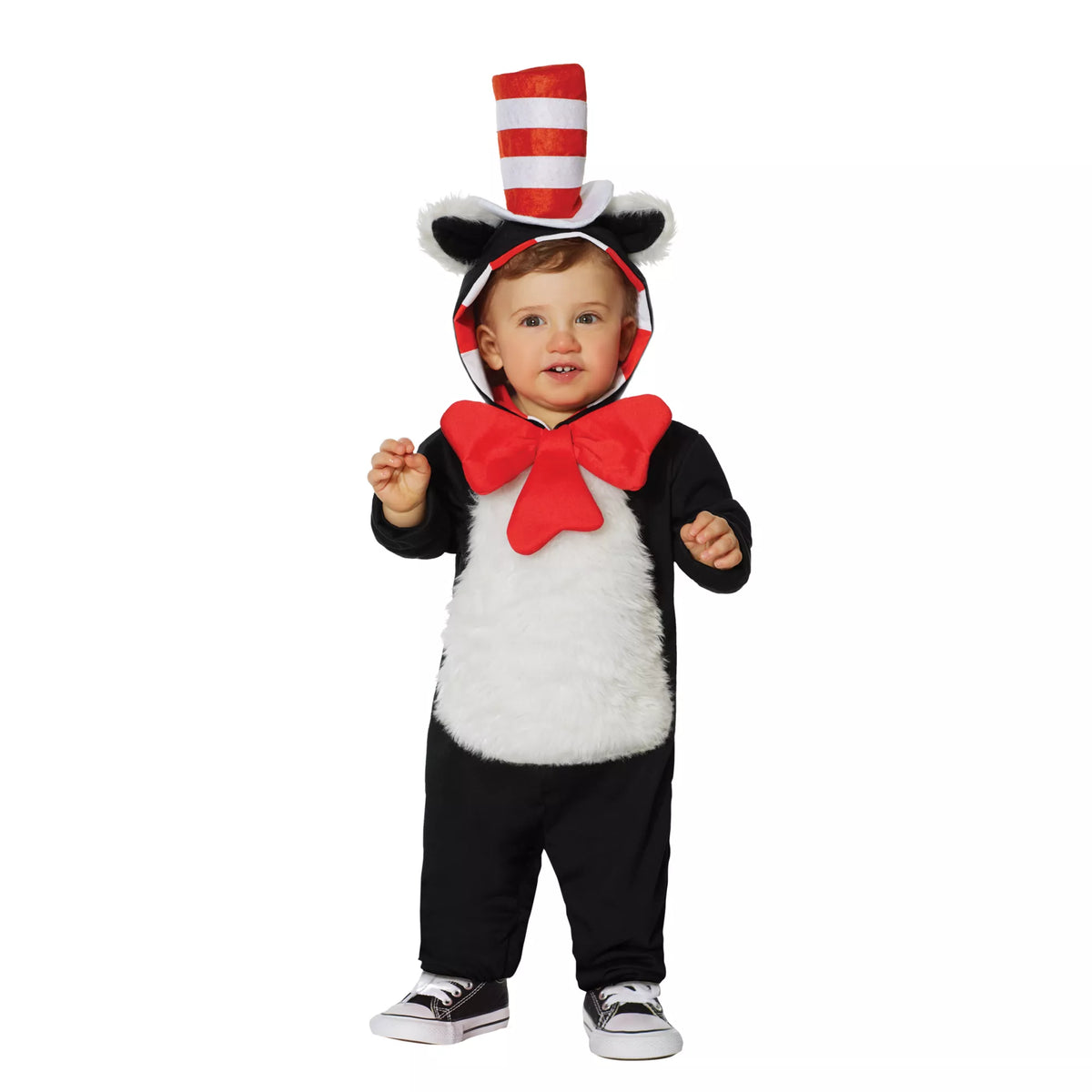 Baby Hooded Cat in the Hat One Piece Costume - Dr. Seuss
