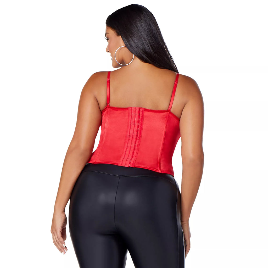 Red Lace-Up Plus Size Corset