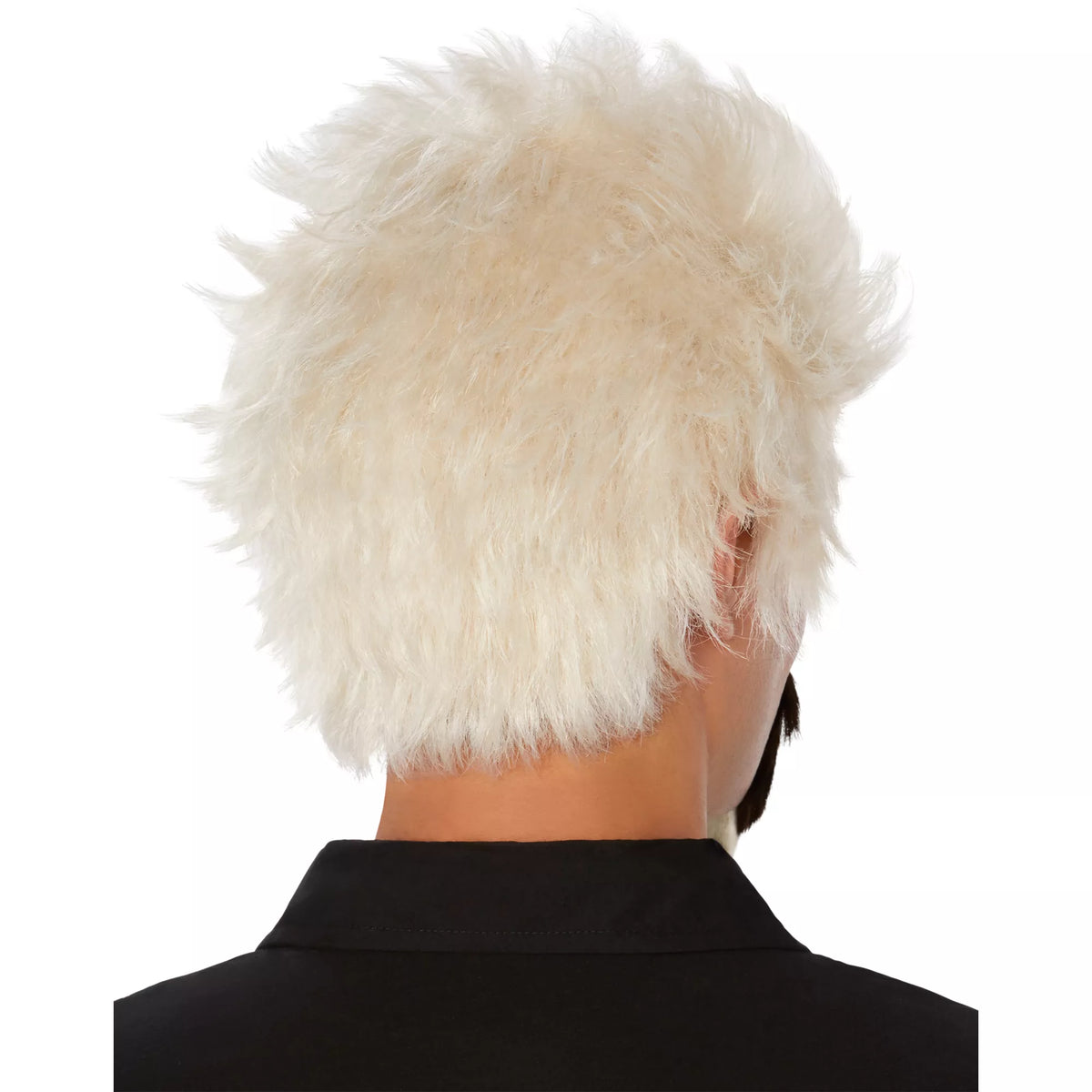 Bleached Spikes Wig With Goatee