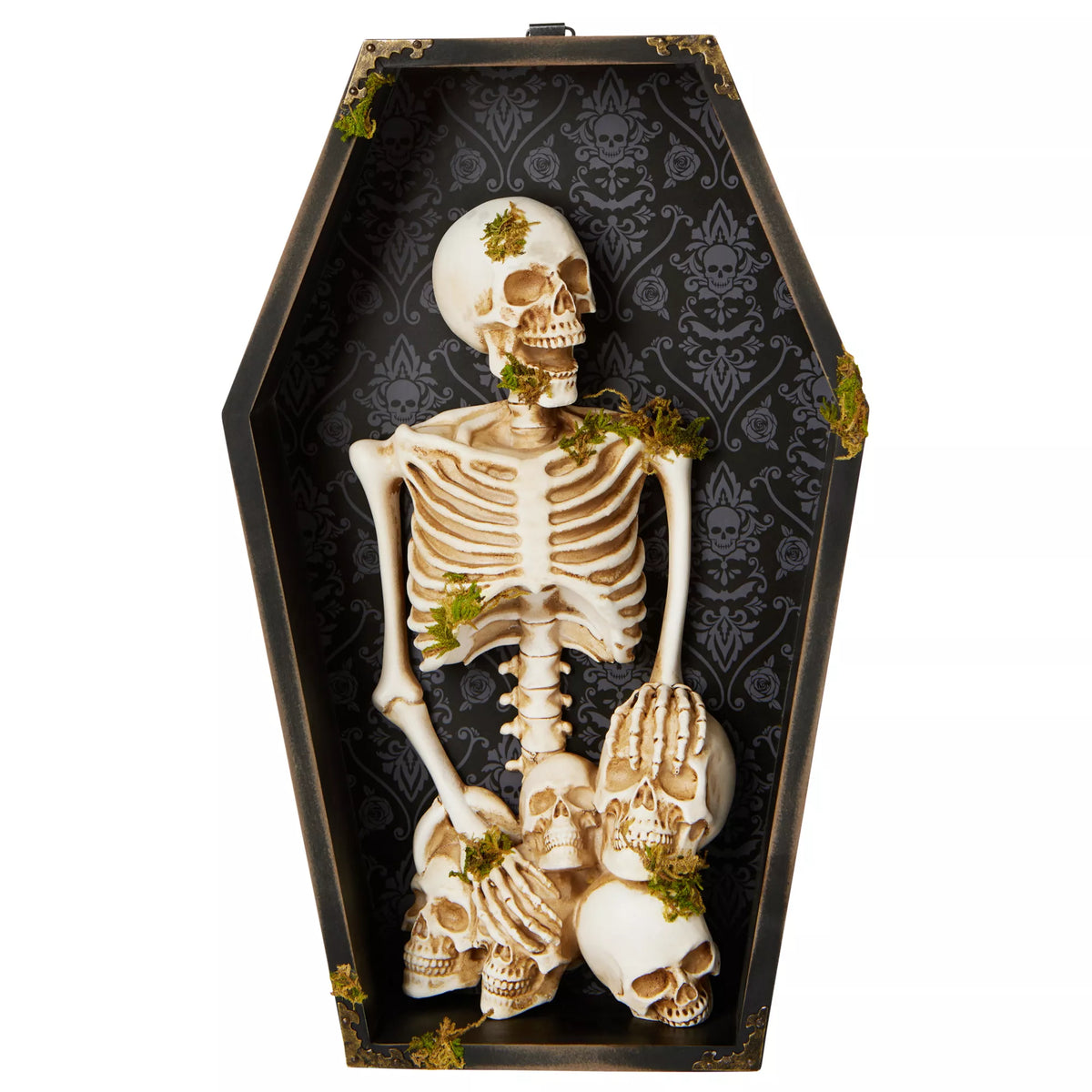 Gothic Noir Skeleton Coffin Sign