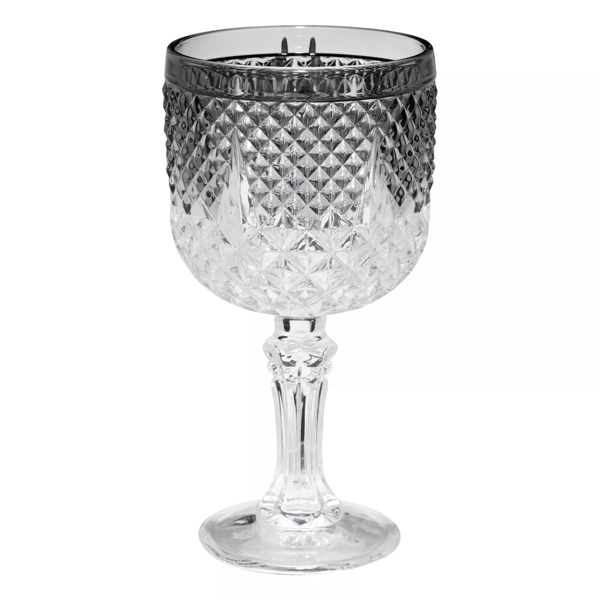 Silver Spider Gothic Glass Goblet
