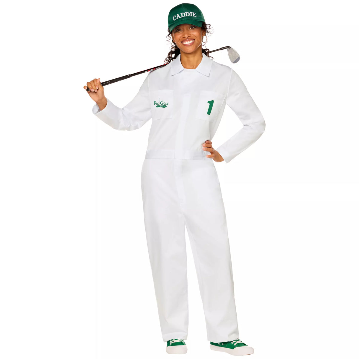 Adult Golf Caddie Jumpsuit Costume