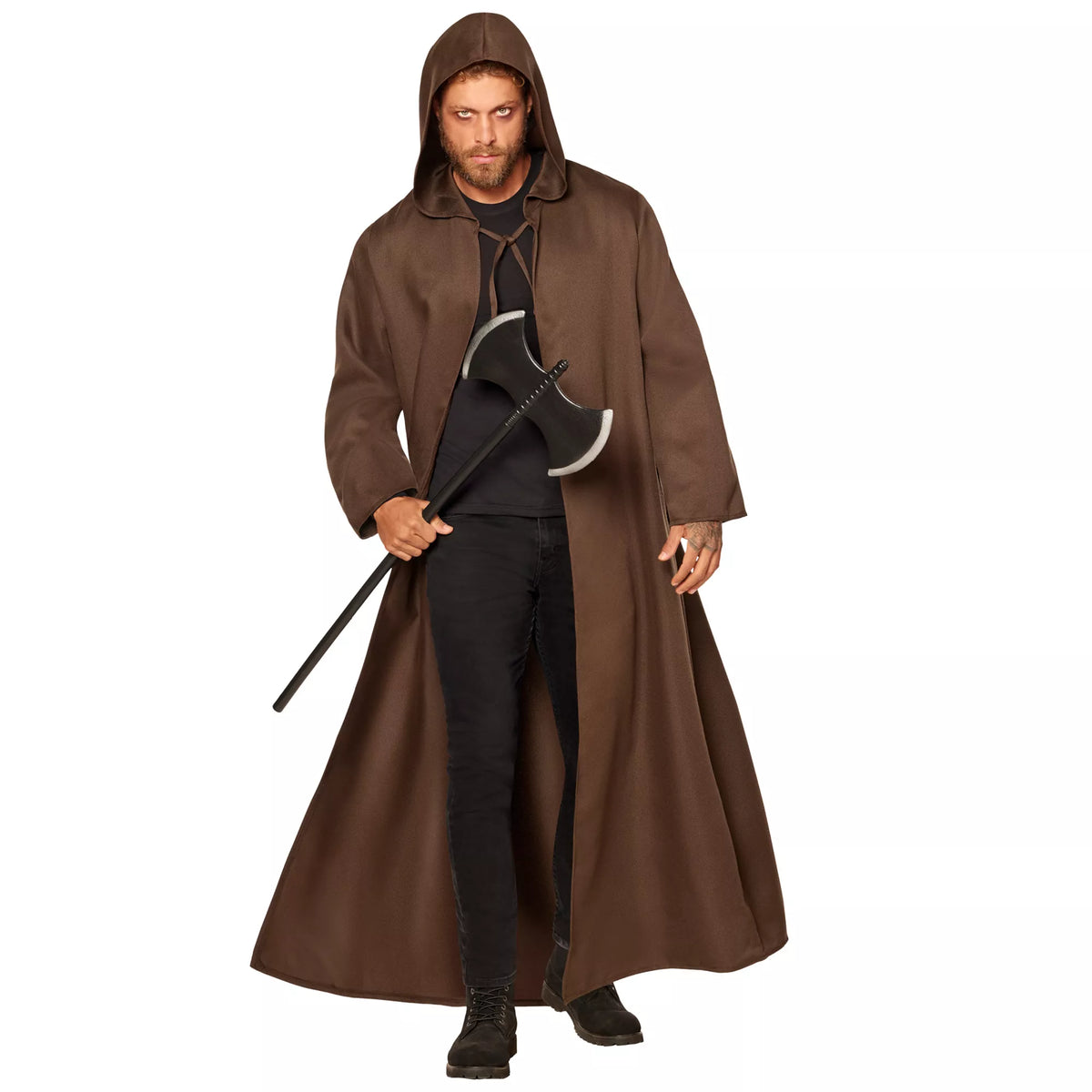 Adult Brown Hooded Cloak