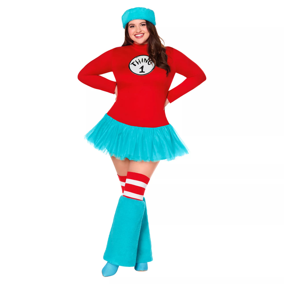 Adult Thing 1 Thing 2 Dress Costume - Dr. Seuss